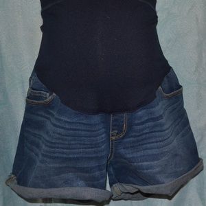 Liz Lange Denim Full Panel Shorts- Size Small